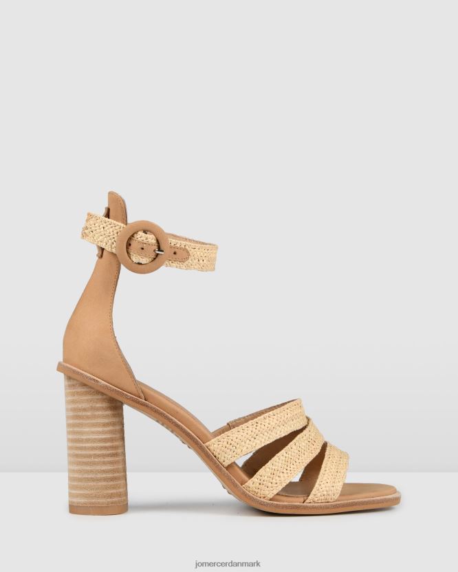 Jo Mercer bianchi høje hæle naturlig raffia fodtøj H480V4107