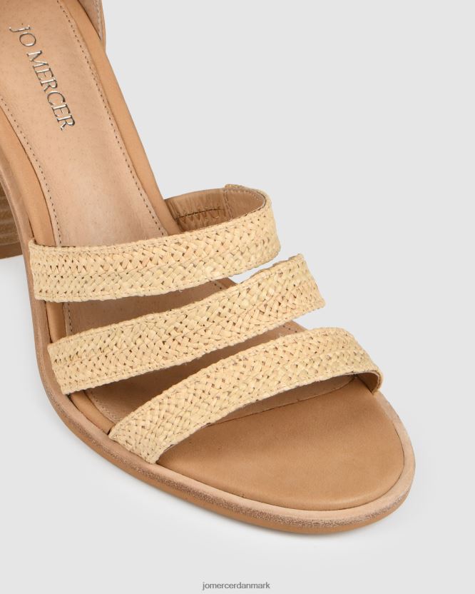 Jo Mercer bianchi høje hæle naturlig raffia fodtøj H480V4107