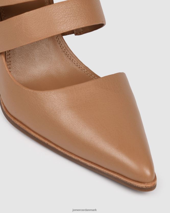 Jo Mercer vada høje hæle beige læder fodtøj H480V4114