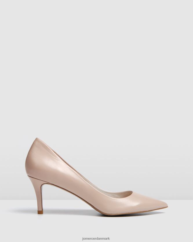 Jo Mercer gidsel midt hæle lys beige læder fodtøj H480V456