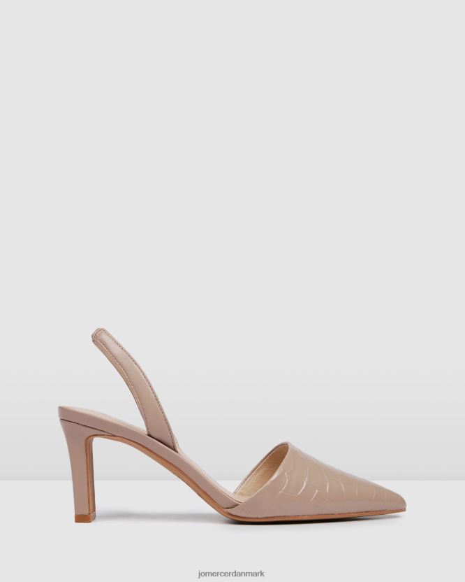 Jo Mercer kyra mellem hæle beige læder fodtøj H480V424