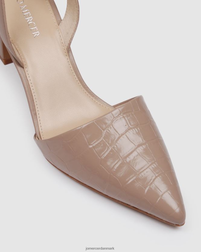 Jo Mercer kyra mellem hæle beige læder fodtøj H480V424
