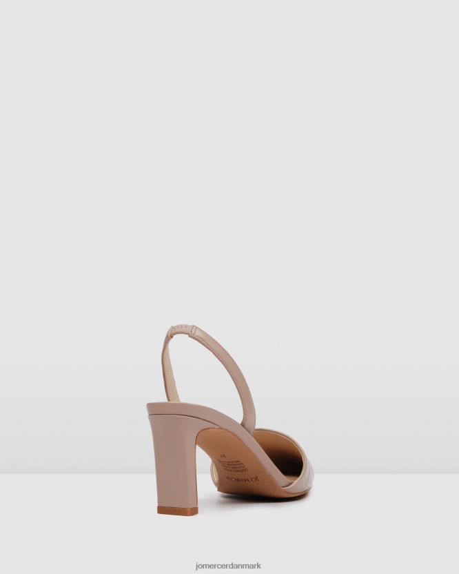 Jo Mercer kyra mellem hæle beige læder fodtøj H480V424