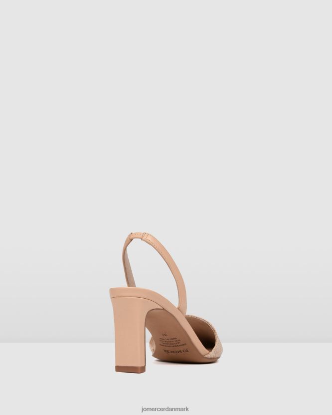 Jo Mercer kyra mellem hæle beige raffia fodtøj H480V425