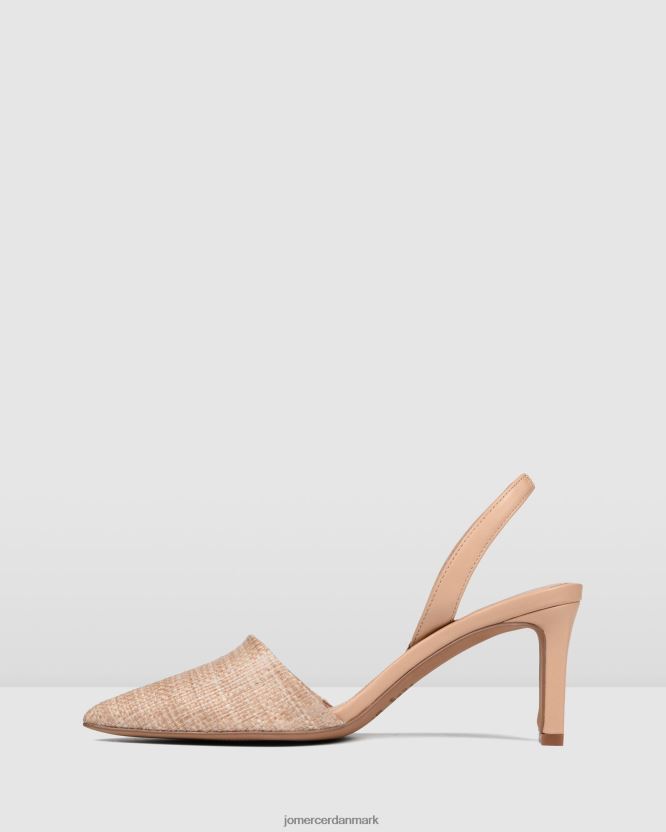 Jo Mercer kyra mellem hæle beige raffia fodtøj H480V425