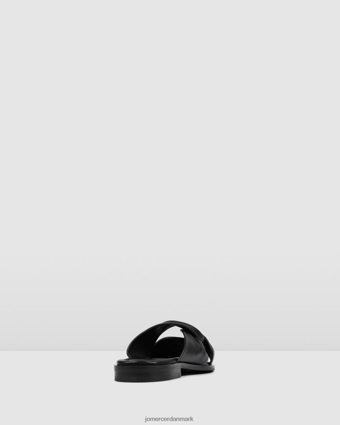 Jo Mercer Hadley flade sandaler sort læder fodtøj H480V4291