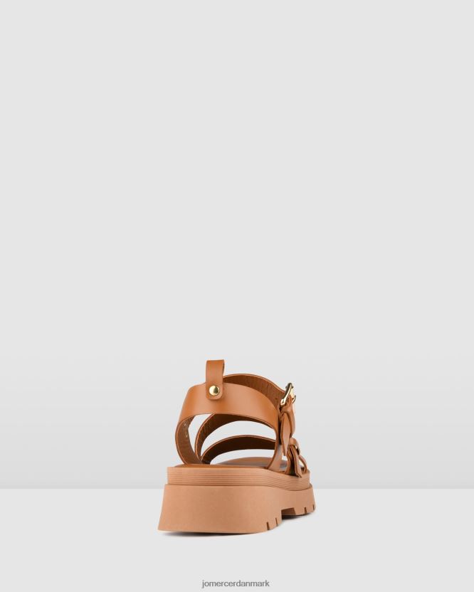 Jo Mercer gia flade sandaler solbrunt læder fodtøj H480V4276