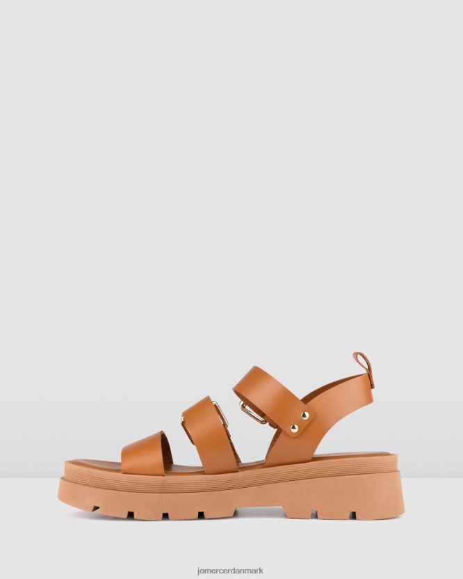 Jo Mercer gia flade sandaler solbrunt læder fodtøj H480V4276