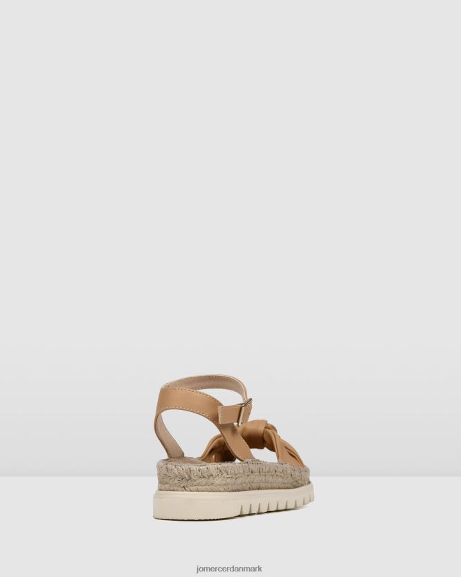 Jo Mercer ivana flade espadrillesandaler beige læder fodtøj H480V4289