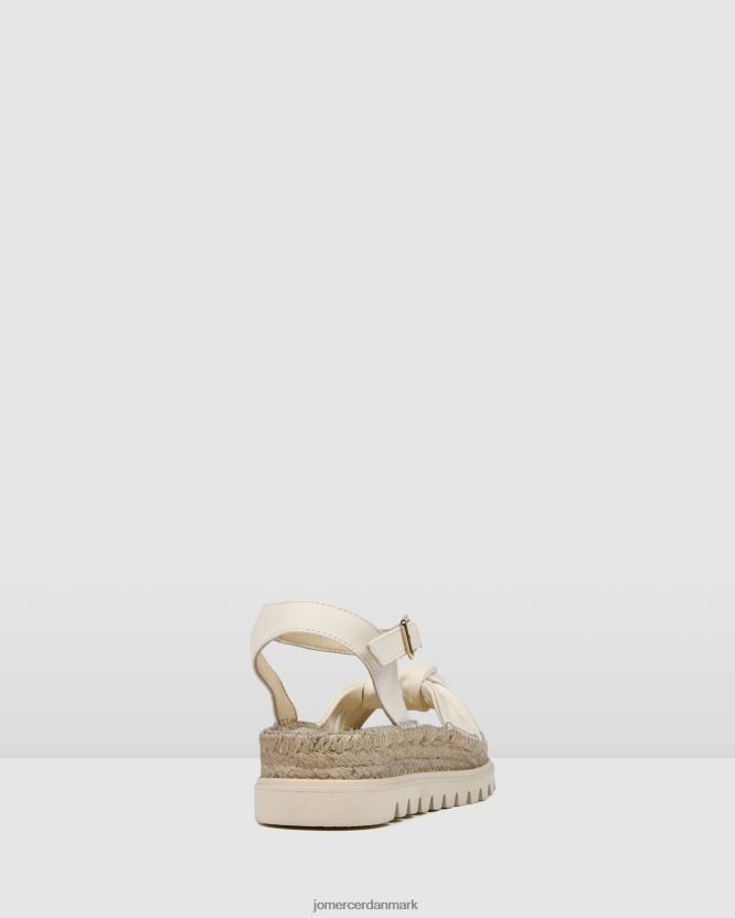 Jo Mercer ivana flade espadrillesandaler råhvidt læder fodtøj H480V4290