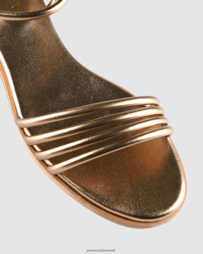 Jo Mercer quiera flade sandaler guld læder fodtøj H480V4284