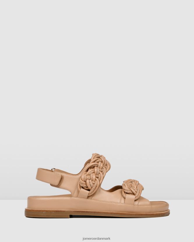 Jo Mercer violette flade sandaler beige læder fodtøj H480V4281