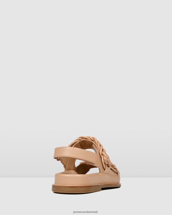 Jo Mercer violette flade sandaler beige læder fodtøj H480V4281