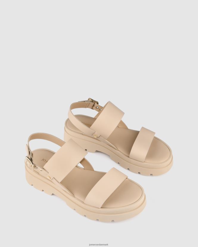 Jo Mercer ynde flade sandaler sand læder fodtøj H480V4278
