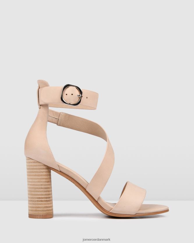 Jo Mercer beckett højhælede sandaler naturligt læder fodtøj H480V4129