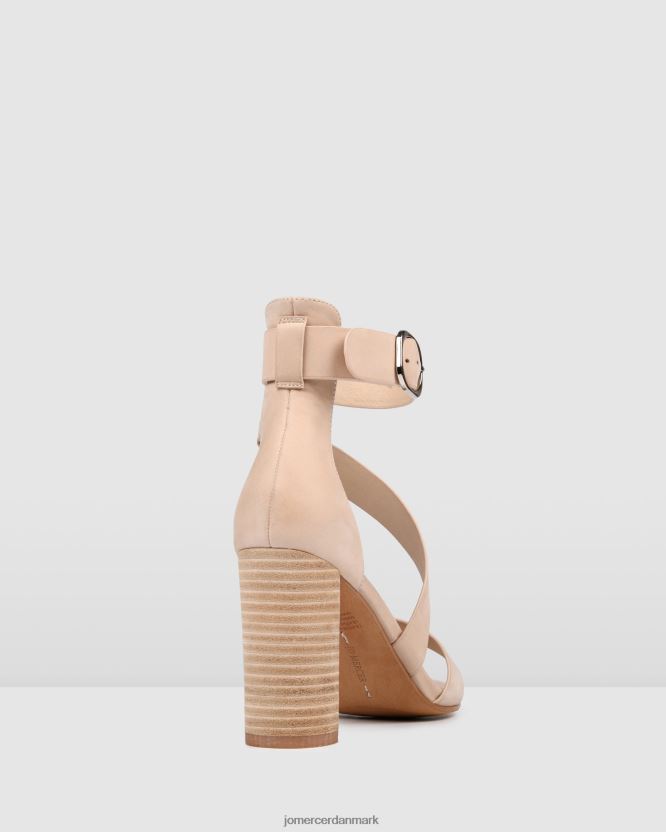 Jo Mercer beckett højhælede sandaler naturligt læder fodtøj H480V4129