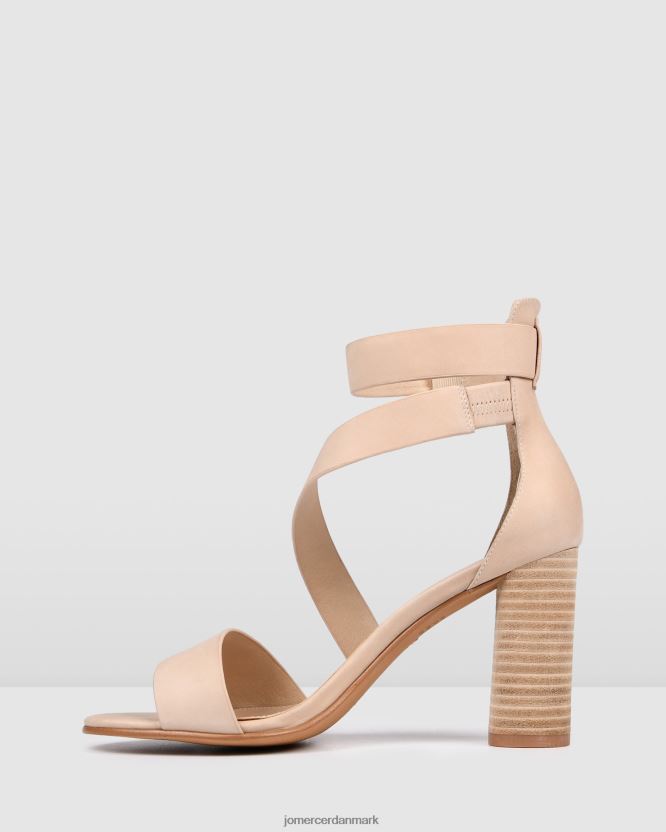 Jo Mercer beckett højhælede sandaler naturligt læder fodtøj H480V4129