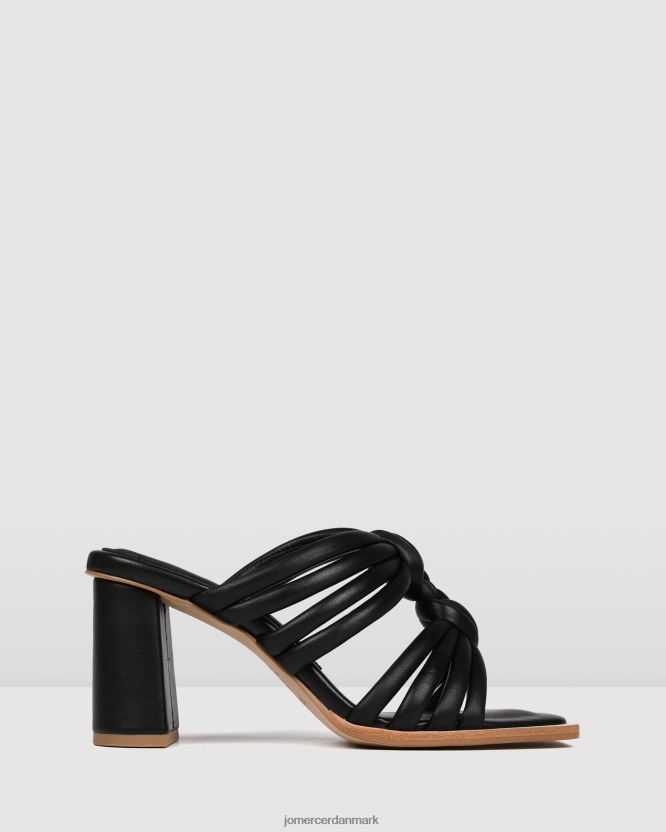 Jo Mercer cadena højhælede sandaler sort læder fodtøj H480V4117