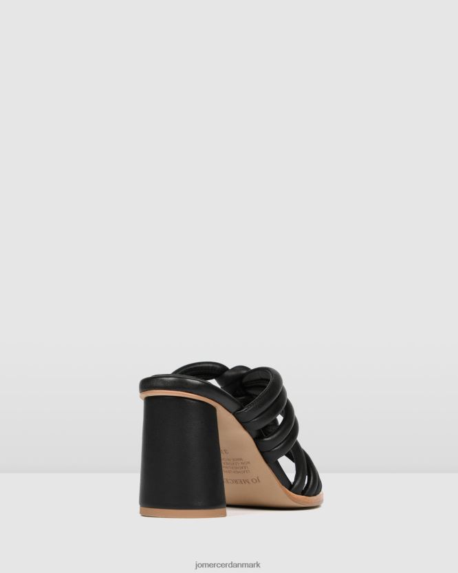 Jo Mercer cadena højhælede sandaler sort læder fodtøj H480V4117