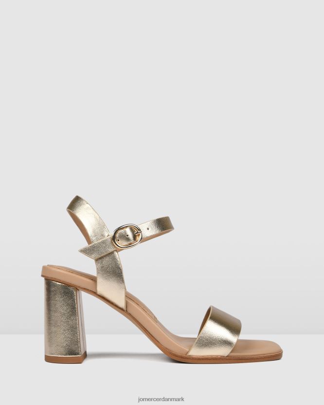 Jo Mercer calais sandaler med høj hæl guld læder fodtøj H480V4106