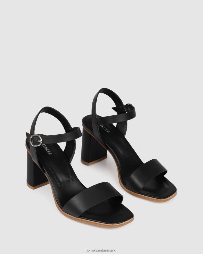 Jo Mercer calais sandaler med høj hæl sort læder fodtøj H480V4103