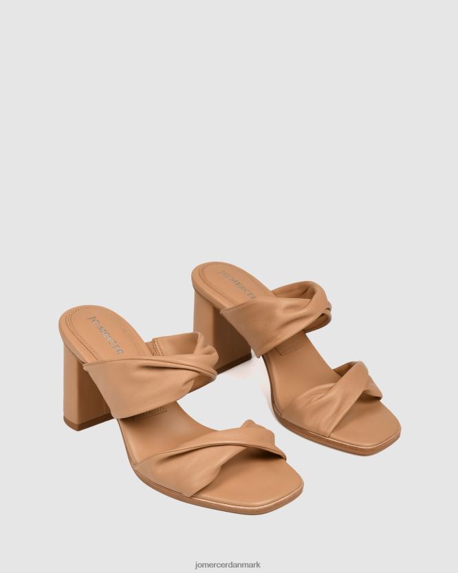 Jo Mercer caylie højhælede sandaler beige læder fodtøj H480V486