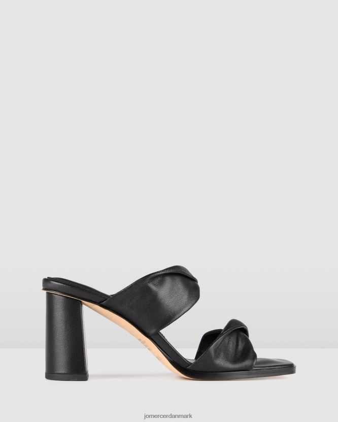 Jo Mercer caylie højhælede sandaler sort læder fodtøj H480V485