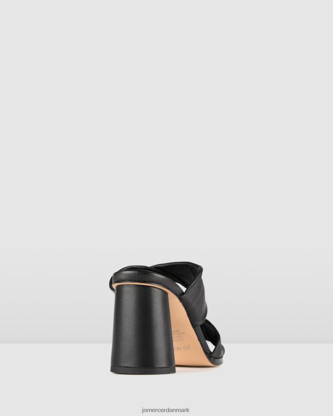 Jo Mercer caylie højhælede sandaler sort læder fodtøj H480V485