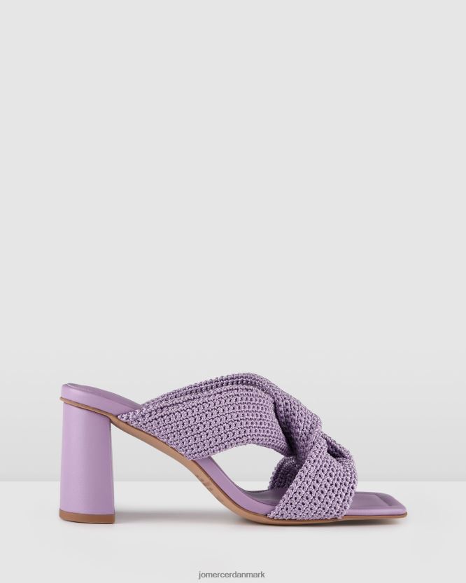 Jo Mercer kalene sandaler med høj hæl lilla vævet fodtøj H480V482