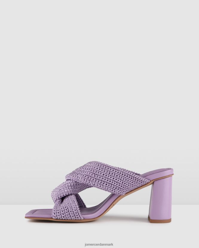 Jo Mercer kalene sandaler med høj hæl lilla vævet fodtøj H480V482
