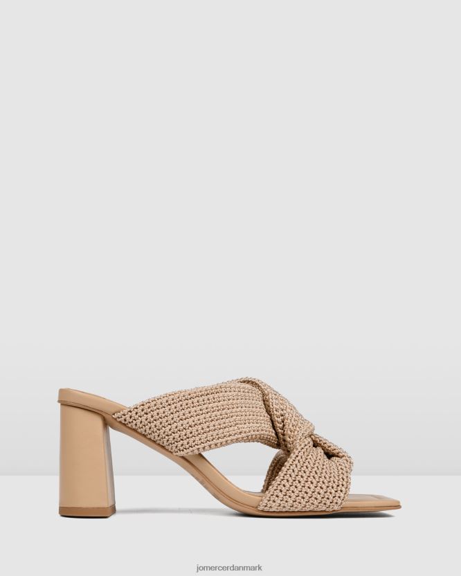 Jo Mercer kalene sandaler med høj hæl naturligt vævet fodtøj H480V484