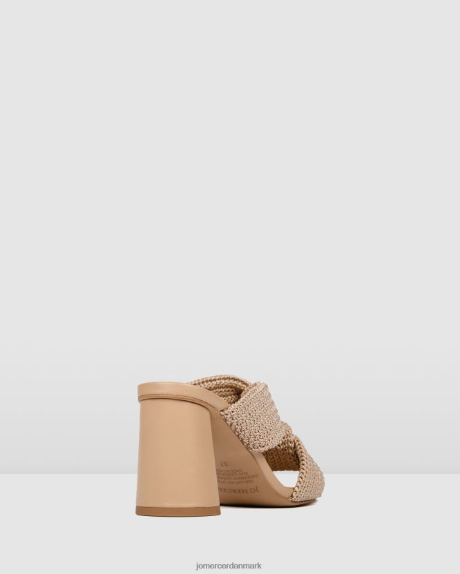 Jo Mercer kalene sandaler med høj hæl naturligt vævet fodtøj H480V484