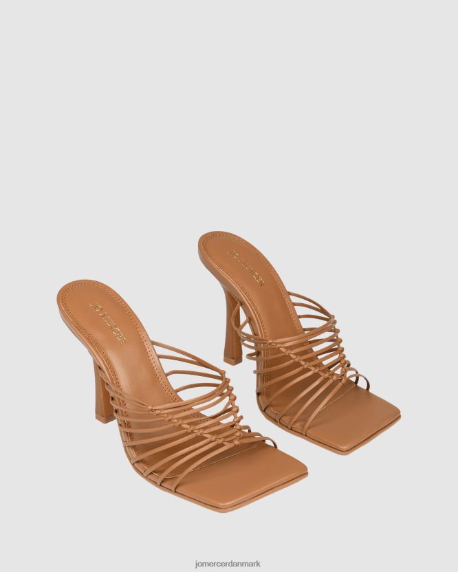 Jo Mercer lynden højhælede sandaler solbrunt læder fodtøj H480V4142