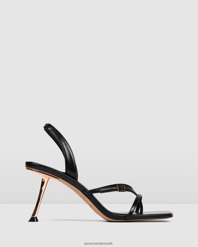 Jo Mercer olyssa højhælede sandaler sort læder fodtøj H480V4135
