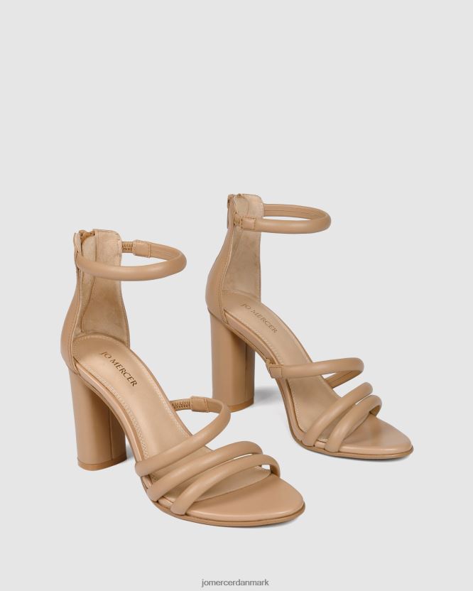 Jo Mercer pippin højhælede sandaler beige læder fodtøj H480V498