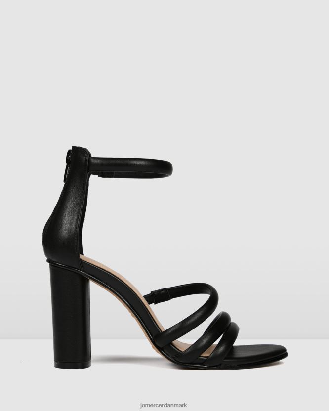 Jo Mercer pippin højhælede sandaler sort læder fodtøj H480V497