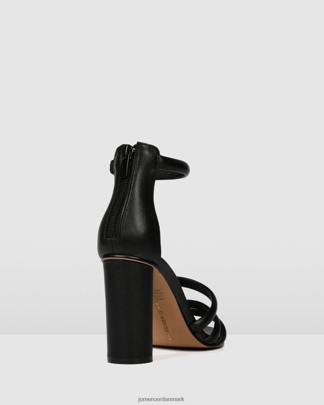 Jo Mercer pippin højhælede sandaler sort læder fodtøj H480V497