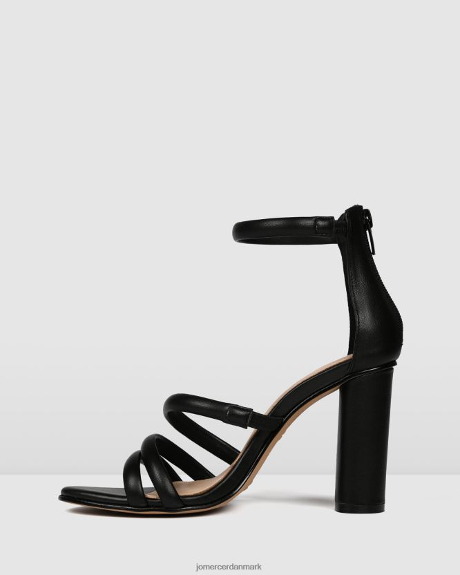 Jo Mercer pippin højhælede sandaler sort læder fodtøj H480V497