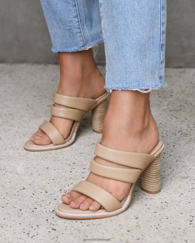Jo Mercer præmie højhælede sandaler naturligt læder fodtøj H480V4122