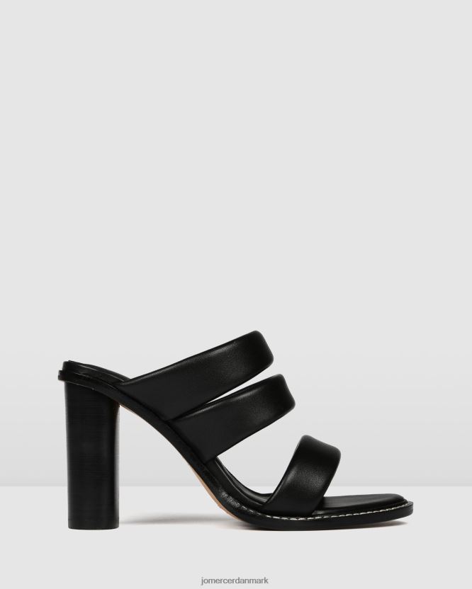Jo Mercer præmie højhælede sandaler sort læder fodtøj H480V488