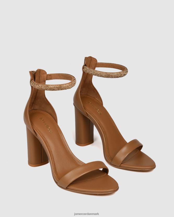Jo Mercer preston højhælede sandaler solbrunt læder fodtøj H480V4128