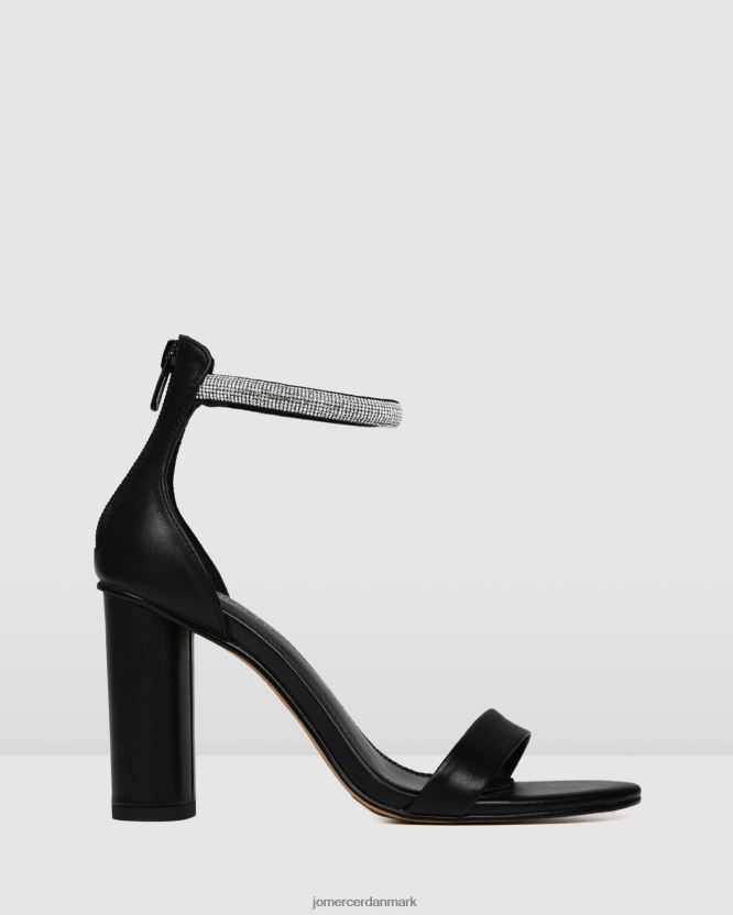 Jo Mercer preston højhælede sandaler sort læder fodtøj H480V4127