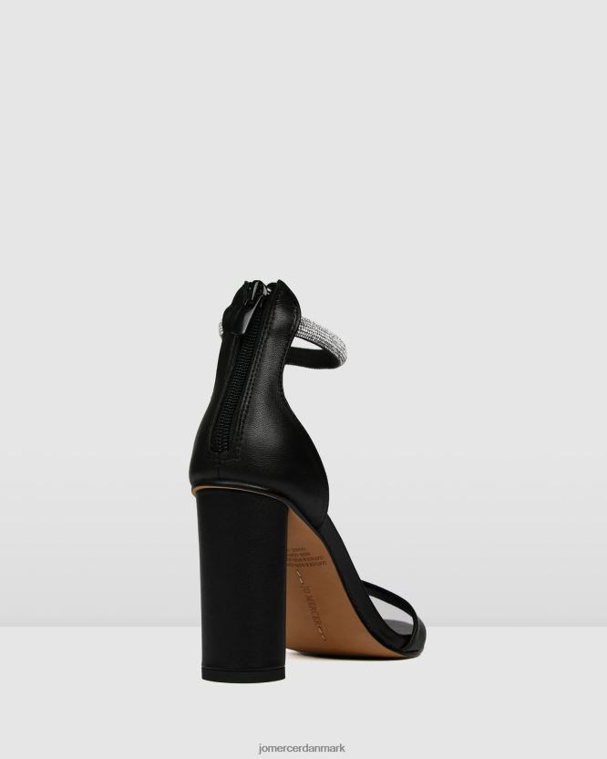 Jo Mercer preston højhælede sandaler sort læder fodtøj H480V4127