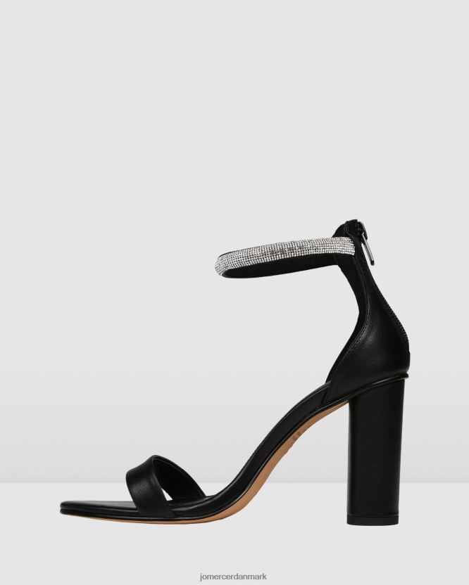 Jo Mercer preston højhælede sandaler sort læder fodtøj H480V4127