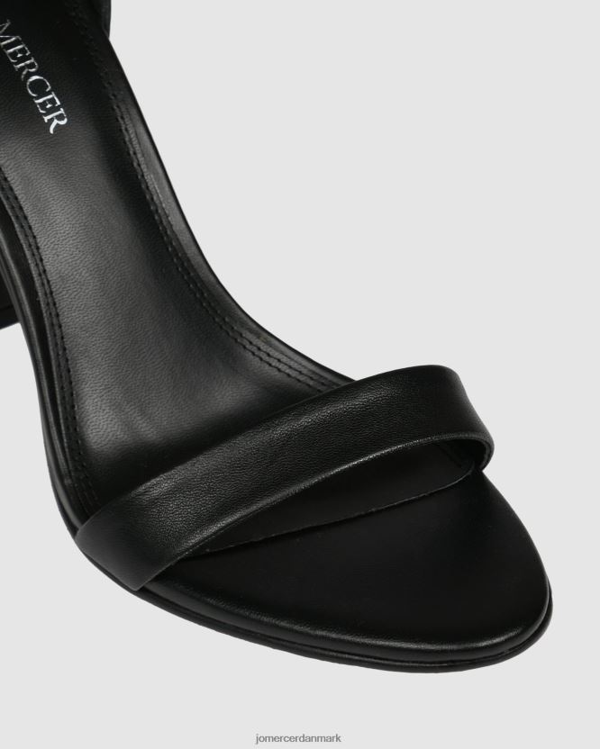 Jo Mercer preston højhælede sandaler sort læder fodtøj H480V4127