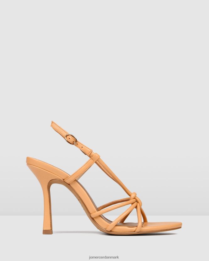 Jo Mercer raya højhælede sandaler papaya læder fodtøj H480V4132