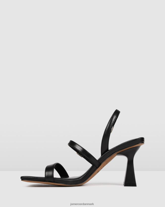 Jo Mercer zali højhælede sandaler sort læder fodtøj H480V4130