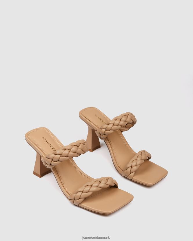 Jo Mercer zoe højhælede sandaler beige læder fodtøj H480V4112