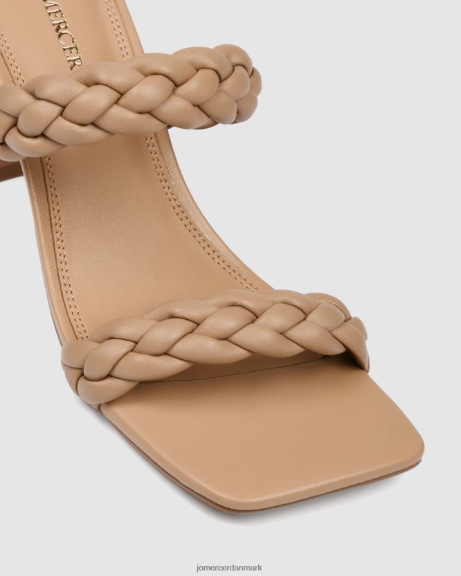 Jo Mercer zoe højhælede sandaler beige læder fodtøj H480V4112