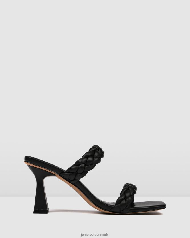 Jo Mercer zoe højhælede sandaler sort læder fodtøj H480V4111